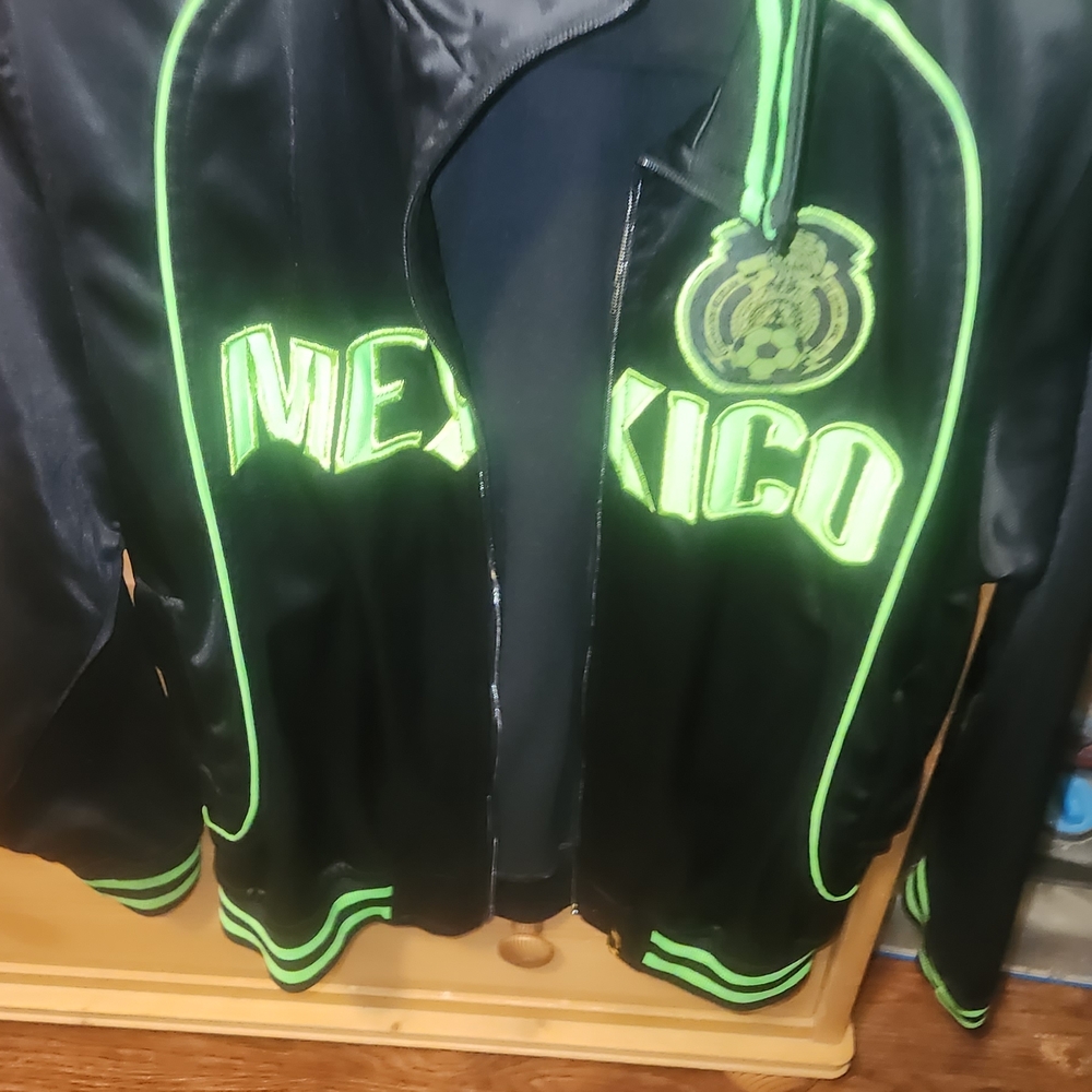 Black and Neon Green Mexico Jacket